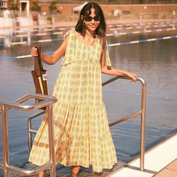 Damson Madder Hettie Maxi Dress - Picture 1 of 6